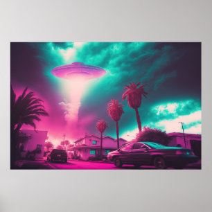 Poster Um Trabalho de arte de Vaporwave para Encontro Ext