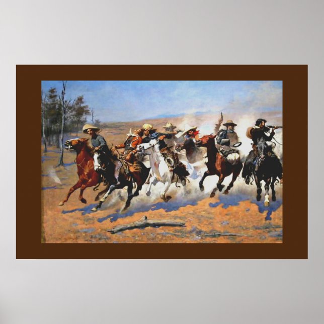 Poster Um Traço para a Madeira por Remington, (Frente)