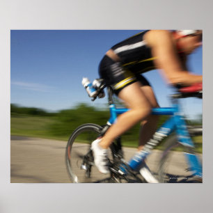 Póster Um treinamento masculino do athelete para um
