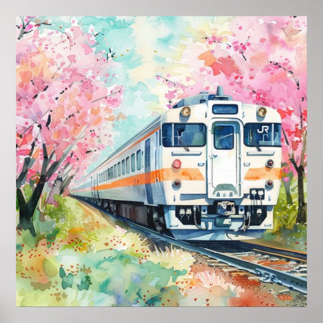 Poster Um Trem na Primavera (Frente)