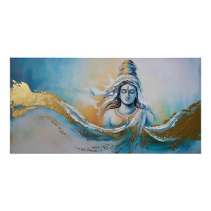 Póster Um tributo Abstrato à Deusa Gayathiri