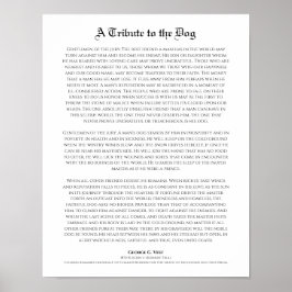 Poster Um tributo ao cão, o melhor amigo do homem