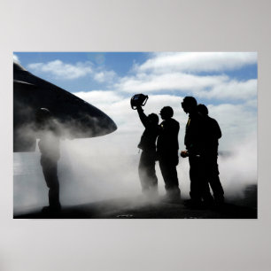 Póster Um tripulante de cabina