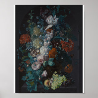 Poster Um Vaso de Flores por Margareta Haverman