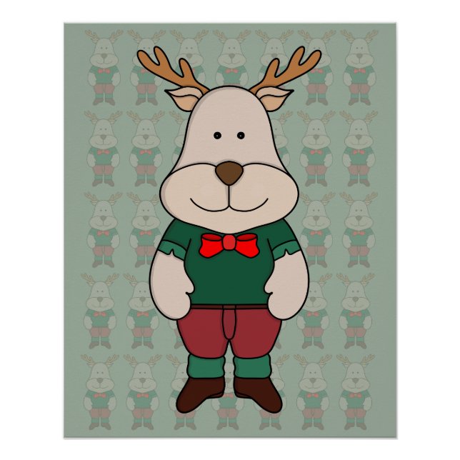 Póster Um veado fofo (Frente)