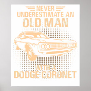 Poster Um velho Dodge Coronet 1972