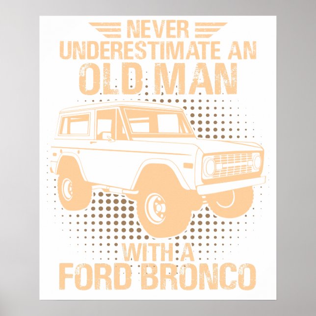 Poster Um Velho Homem Ford Bronco (Frente)