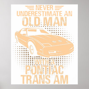 Poster Um Velho Homem Pontiac Trans Am 1991 Gta