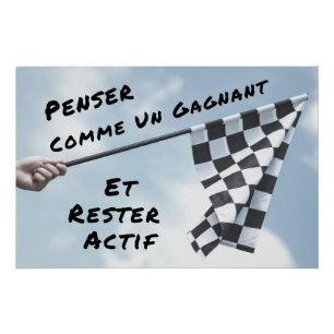 Póster Um Vencedor” Cartaz Mural Citação Positiva