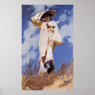 Poster Um ventania de vento por John Singer Sargent