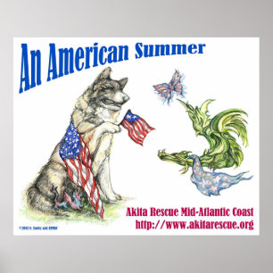 Poster Um verão americano (paisagem)