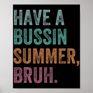 Poster Um Verão Muito Louco Camiseta Retro Vintage Profes
