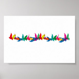 Póster Um voo colorido de rico