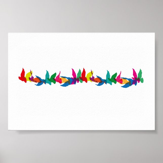 Póster Um voo colorido de rico (Frente)