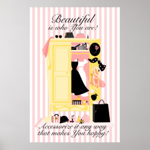 Póster Um Wardrobe bonito!