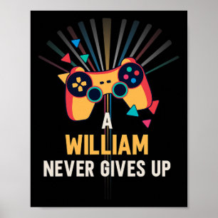 Poster Um William Nunca Desiste - Jogador de Nomes de Jog