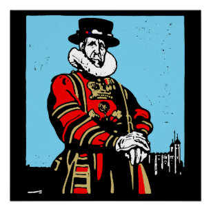 Póster Um Yeoman Warder ou Beefeater