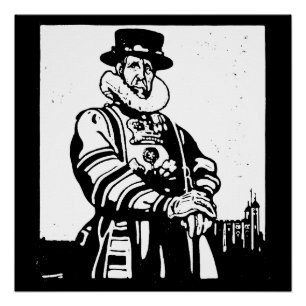 Póster Um Yeoman Warder ou Beefeater