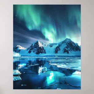 Poster Uma adorável Aurora Boreal