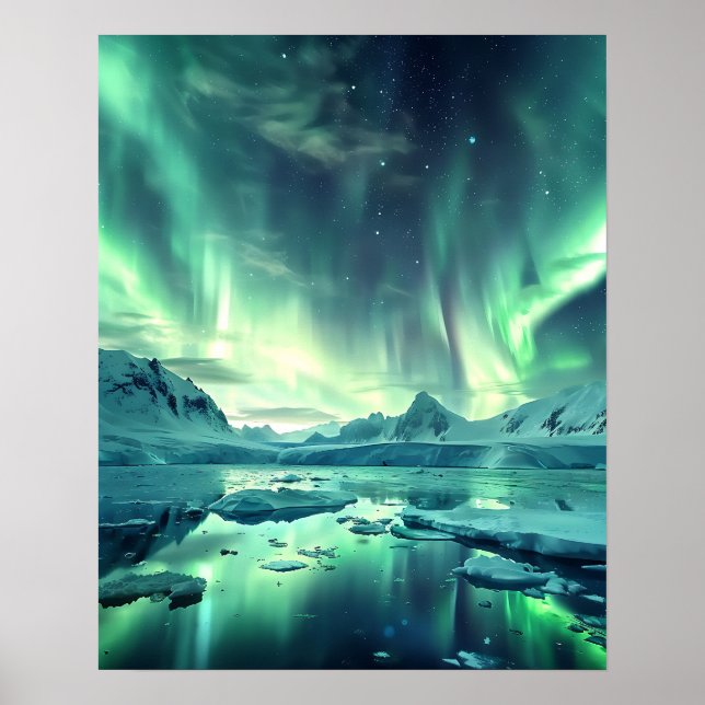 Poster Uma adorável Aurora Boreal (Frente)