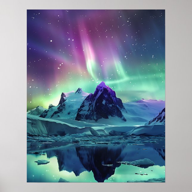 Poster Uma adorável Aurora Boreal (Frente)