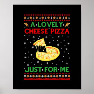 Poster uma adorável camisa de pizza de queijo sozinha, en