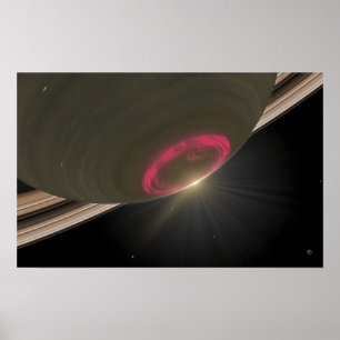 Póster Uma Aurora cereja-vermelha