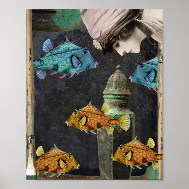 Póster Uma aventura submarina imaginária (Frente)