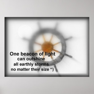 Póster Uma baliza da luz