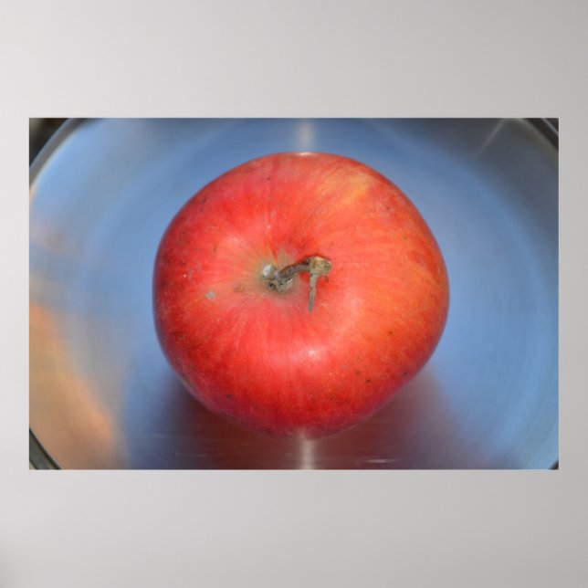 Póster uma bandeja de maçã (Frente)