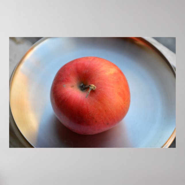 Poster uma bandeja de maçã (Frente)
