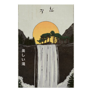 Póster Uma bela cachoeira