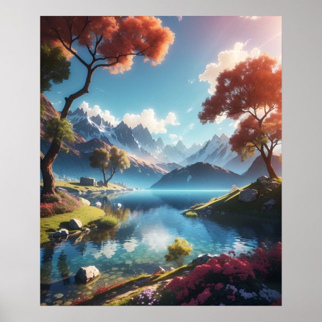 Poster Uma bela paisagem 4k (Frente)