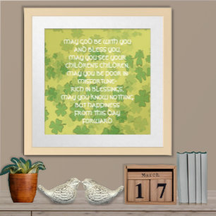 Póster Uma bênção IRLANDESA VELHA do CASAMENTO -