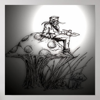 Poster Uma Boa Tubagem Em Um Toadstool