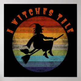 Poster Uma bruxa engraçada SACES TALE halloween