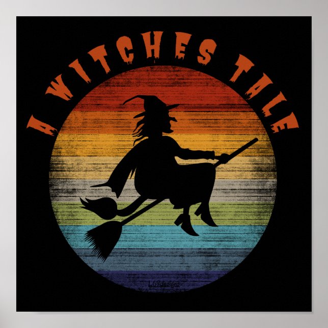 Poster Uma bruxa engraçada SACES TALE halloween (Frente)