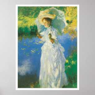 Póster Uma caminhada da manhã, John Singer Sargent 1888
