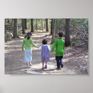 Póster Uma caminhada na floresta