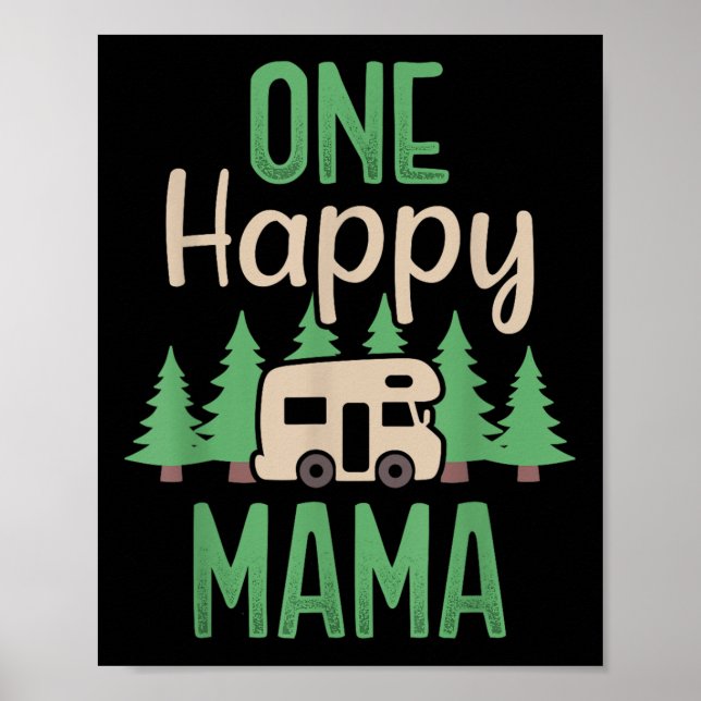 Poster Uma Campanha Feliz Mãe Primeira Festa de aniversár (Frente)