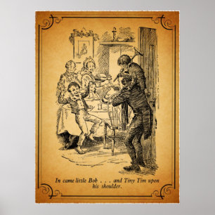 Poster Uma canção de natal do Natal: Bob pequeno & Tim