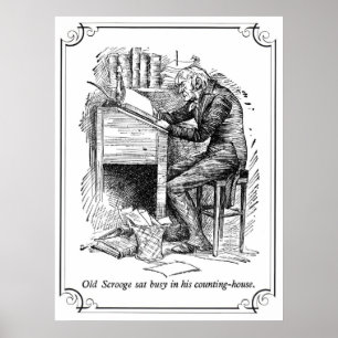 Póster Uma canção de natal do Natal: Scrooge velho