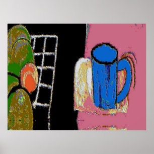 Poster Uma caneca azul