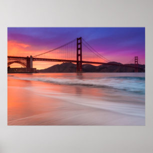 Poster Uma captação de golden gate bridge de San
