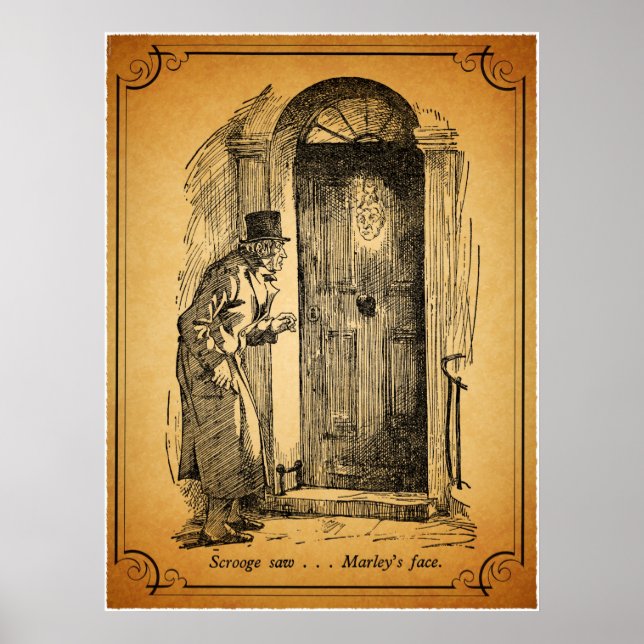 Poster Uma Carol de Natal: A Face de Marley (Frente)