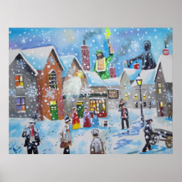 Póster Uma Carol Scrooge de Natal e os três fantasmas