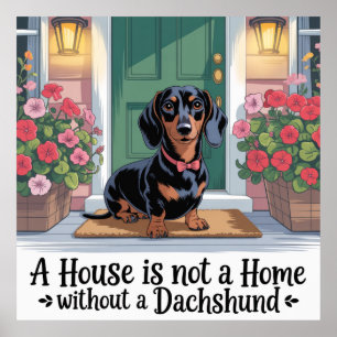 Poster Uma Casa Não é um Lar Sem um Dachshund