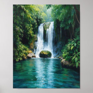 Poster Uma Cascata Banhada pelo Sol no Coração