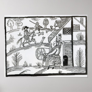 Poster Uma cena country com uma mulher girando