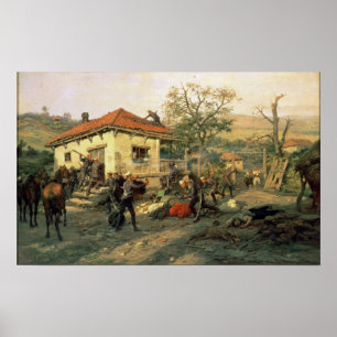 Póster Uma cena da guerra Russo-Turca